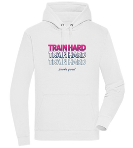 Train Hard Design - Sweat à capuche Premium unisexe