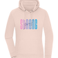 Strong Girl Design - Premium women's hoodie_LIGHT PEACH ROSE_front