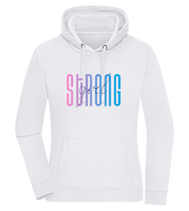 Strong Girl Design - Sweat à capuche Premium femme