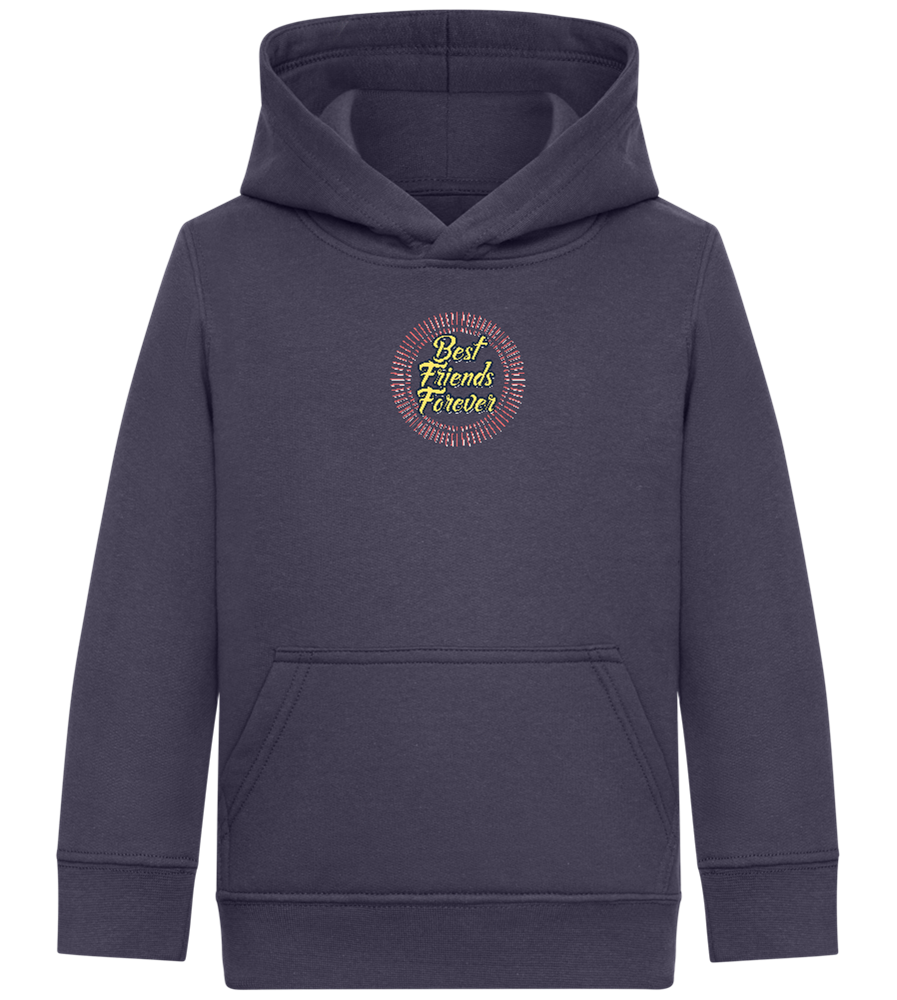 Best Friends Forever Design - Comfort Kids Hoodie_FRENCH NAVY_front