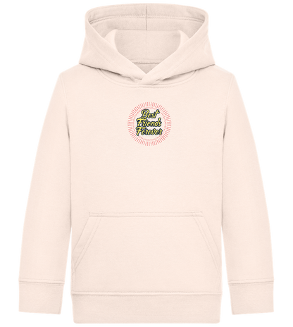 Best Friends Forever Design - Comfort Kids Hoodie_LIGHT PEACH ROSE_front