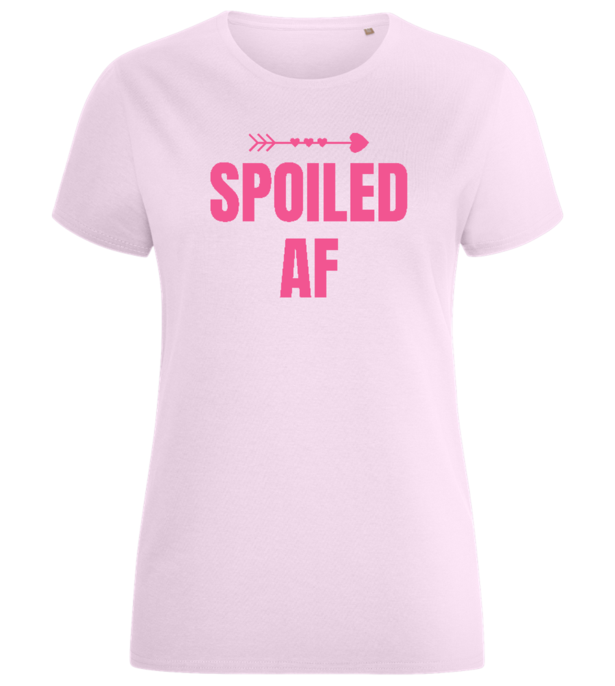 Spoiled AF Design - Comfort women's fitted t-shirt_LIGHT PINK_front