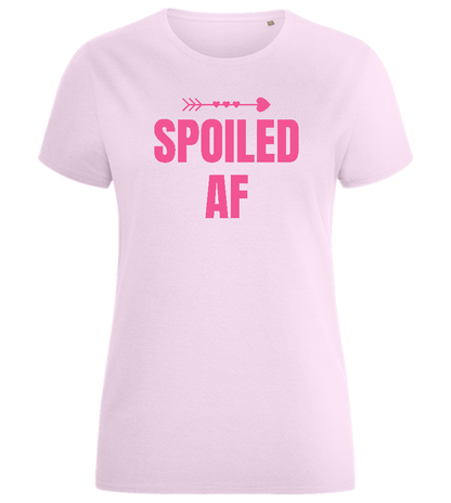 Spoiled AF Design - Comfort women's fitted t-shirt_LIGHT PINK_front