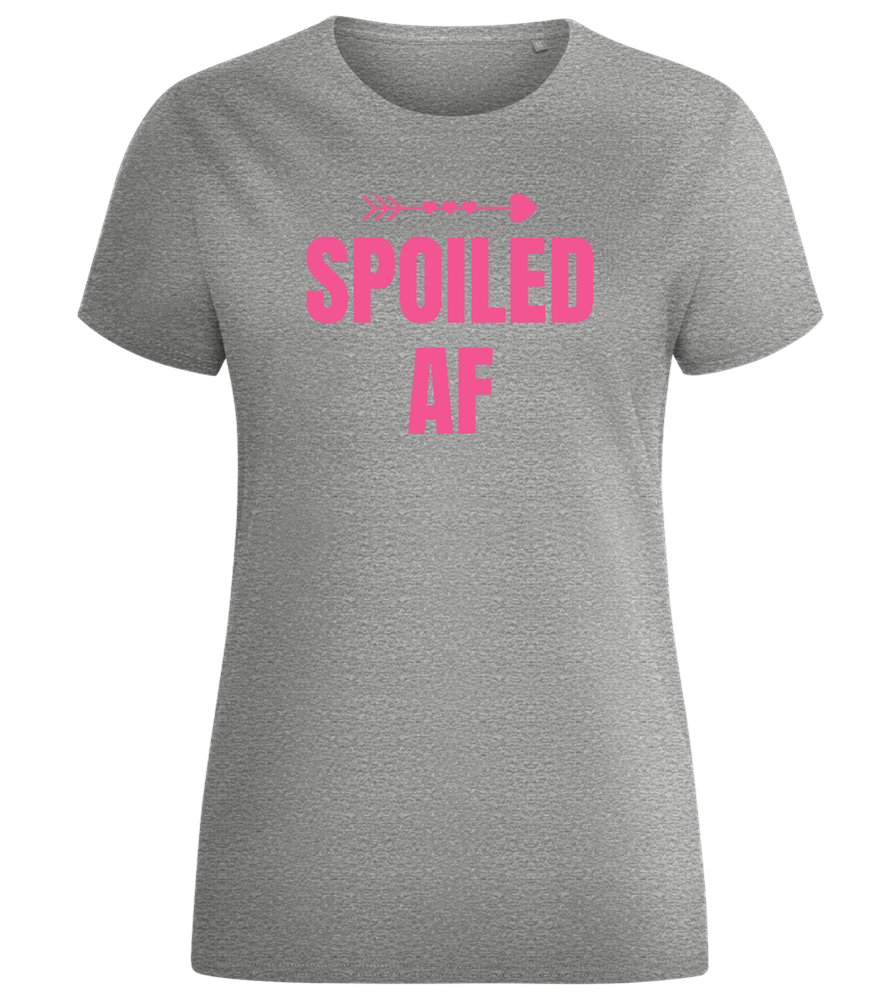 Spoiled AF Design - Comfort women's fitted t-shirt_ORION GREY_front