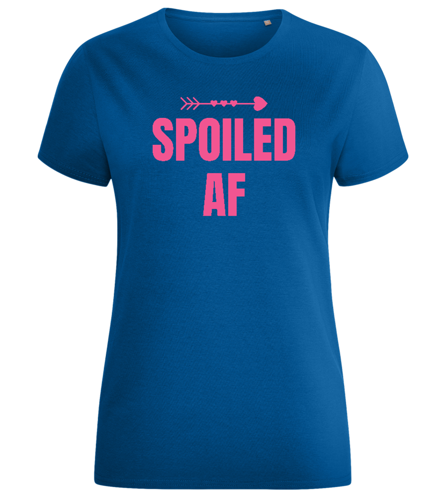 Spoiled AF Design - Comfort women's fitted t-shirt_ROYAL_front