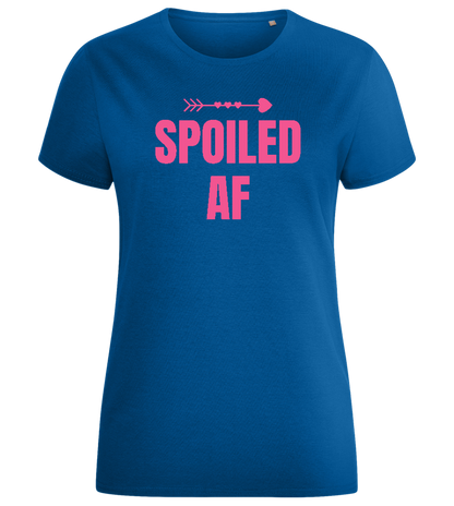 Spoiled AF Design - Comfort women's fitted t-shirt_ROYAL_front