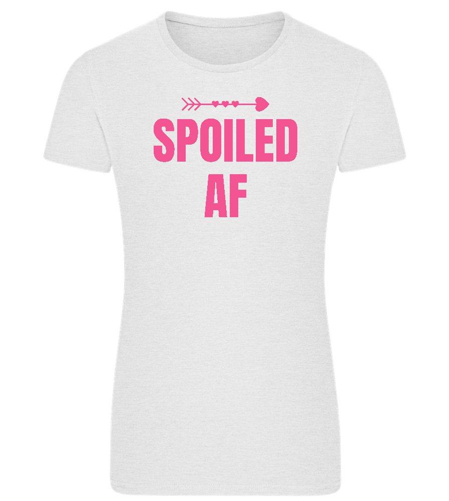 Spoiled AF Design - Comfort women's fitted t-shirt_VIBRANT WHITE_front