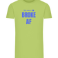 Broke AF Design - Comfort men's fitted t-shirt GREEN APPLE front