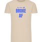 Broke AF Design - Comfort men's fitted t-shirt SILESTONE front