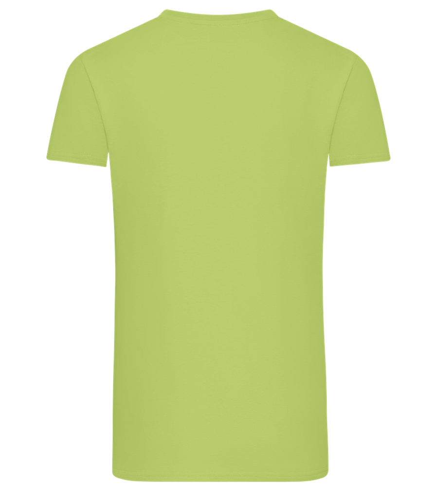Broke AF Design - Comfort men's fitted t-shirt GREEN APPLE back
