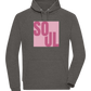Soul Design - Comfort unisex hoodie CHARCOAL CHIN front