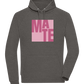 Mate Design - Comfort unisex hoodie CHARCOAL CHIN front