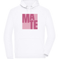 Mate Design - Comfort unisex hoodie WHITE front
