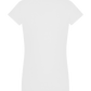 His Queen Design - Basic women's v-neck t-shirt WHITE back