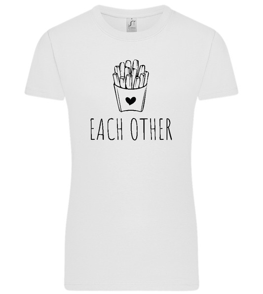 Each Other Design - Premium women's t-shirt WHITE front