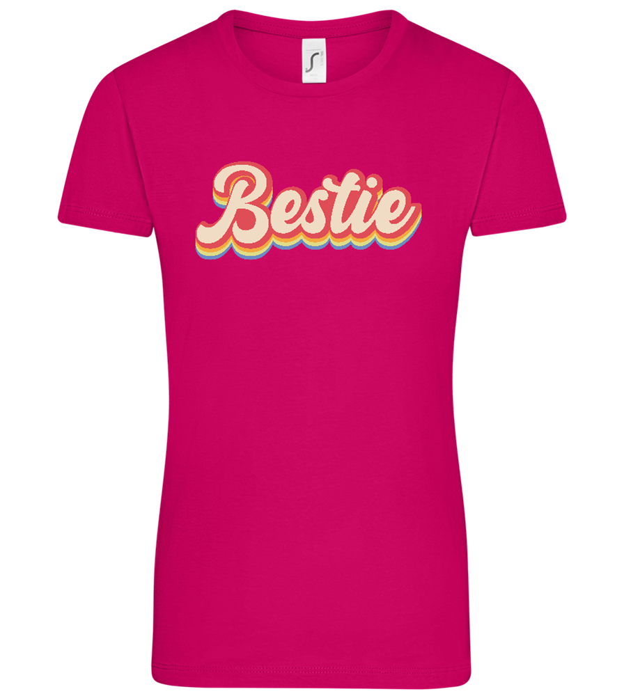 Bestie Design - Comfort women's t-shirt_FUCHSIA_front