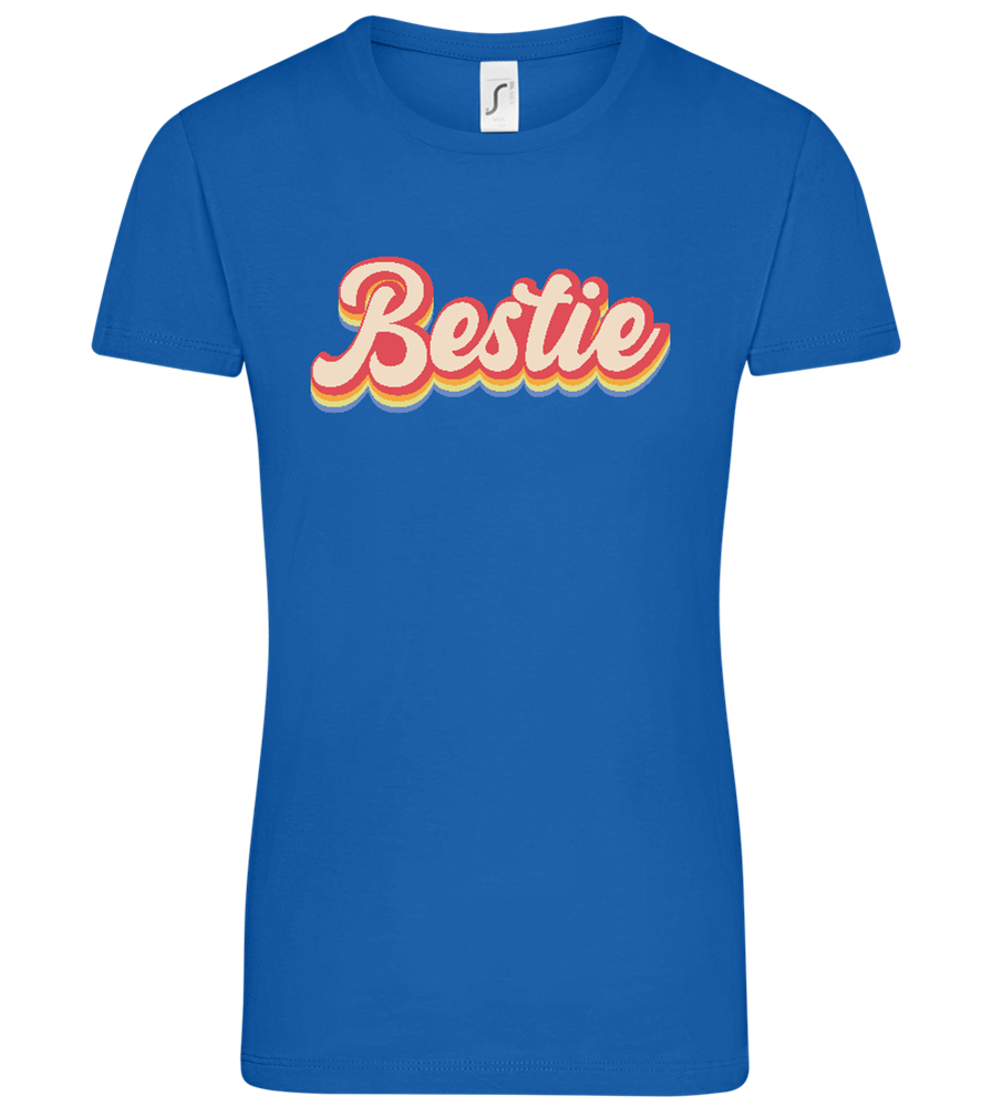 Bestie Design - Comfort women's t-shirt_ROYAL_front