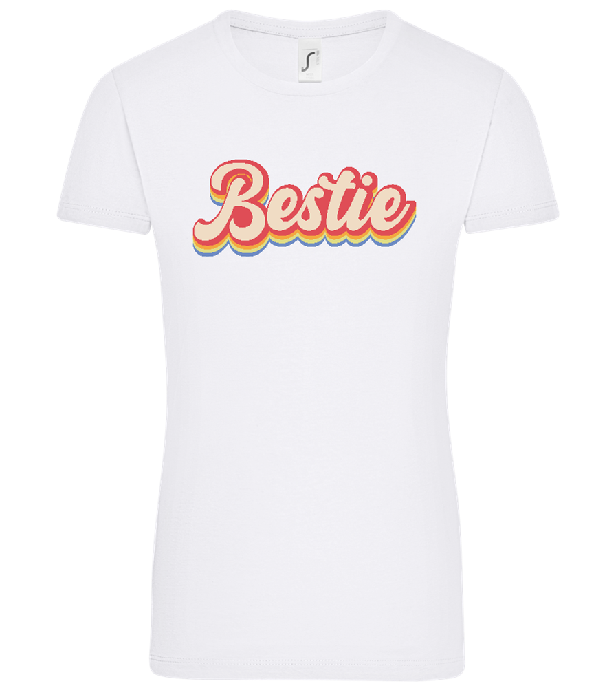 Bestie Design - Comfort women's t-shirt WHITE front