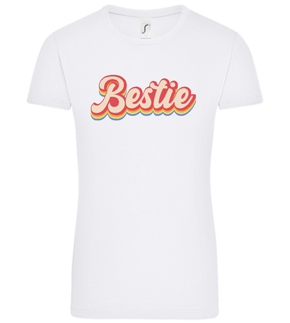 Bestie Design - Comfort women's t-shirt_WHITE_front