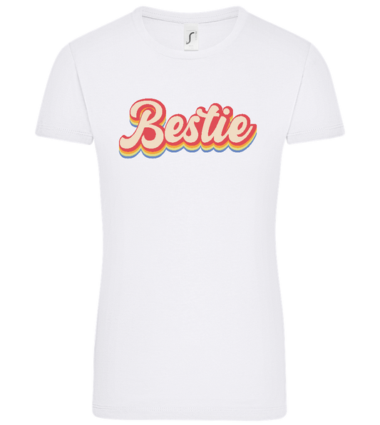 Bestie Design - Comfort women's t-shirt WHITE front