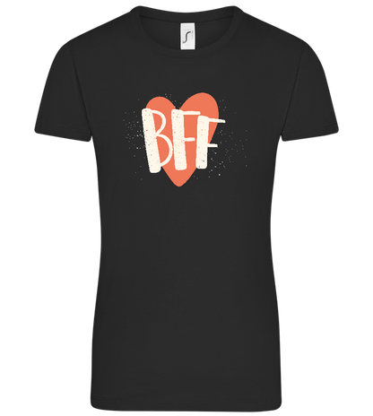 BFF Design - Comfort women's t-shirt DEEP BLACK front