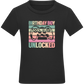 Birthday Boy Unlocked Design - Comfort boys fitted t-shirt DEEP BLACK front
