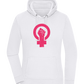 Female Strength Design - Premium women's hoodie WHITE front
