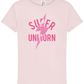 Super Unicorn Design - Comfort girls' t-shirt MEDIUM PINK front