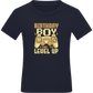 Level Up Design - Comfort boys fitted t-shirt FRENCH NAVY front