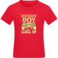 Level Up Design - Comfort boys fitted t-shirt RED front