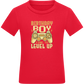 Level Up Design - Comfort boys fitted t-shirt_RED_front