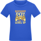 Level Up Design - Comfort boys fitted t-shirt ROYAL front