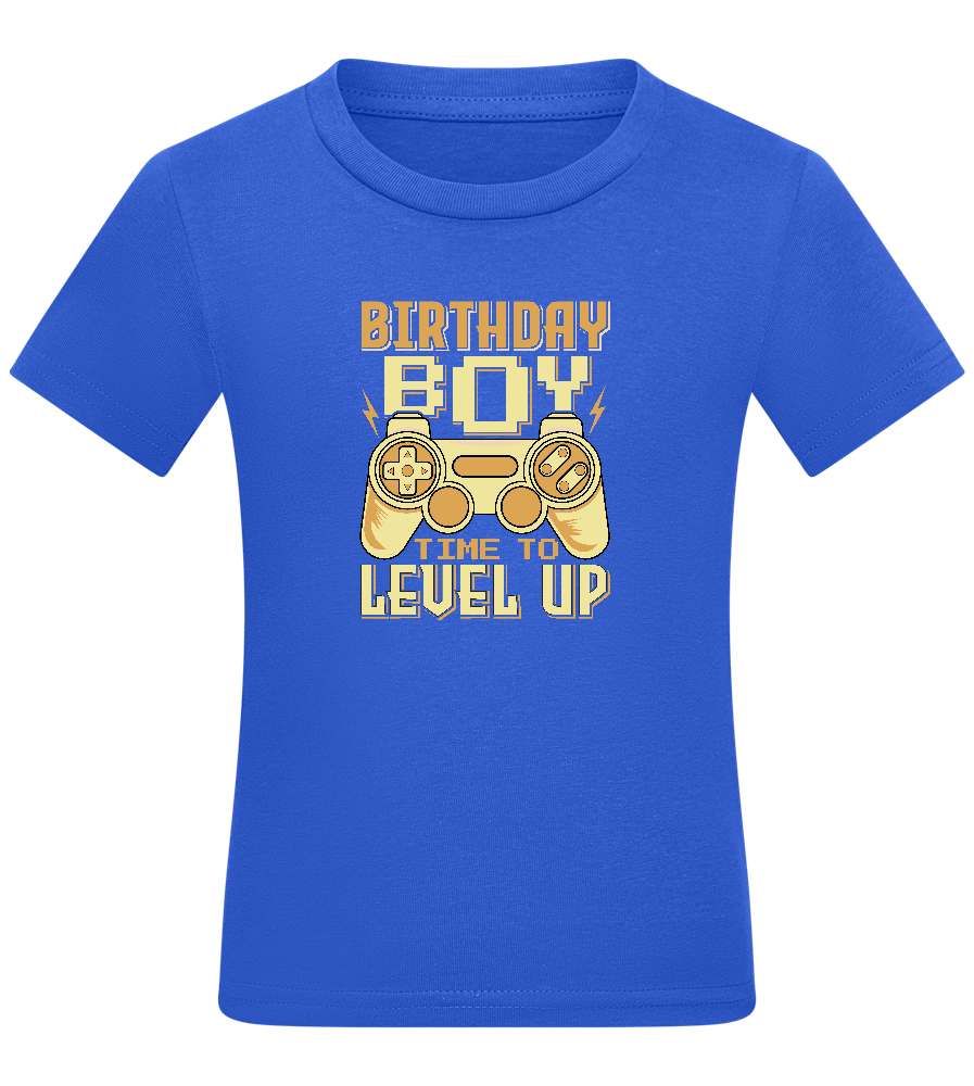 Level Up Design - Comfort boys fitted t-shirt ROYAL front