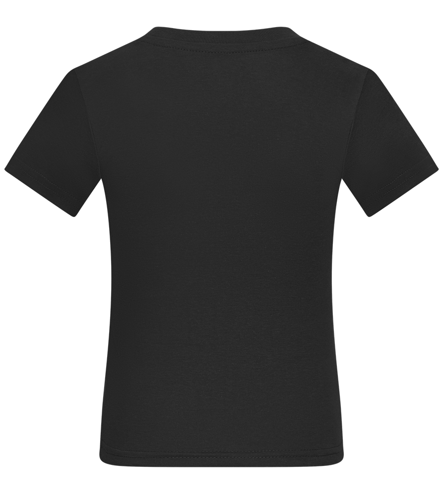 Level Up Design - Comfort boys fitted t-shirt DEEP BLACK back