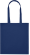 Premium colored organic cotton tote bag_BLUE_front