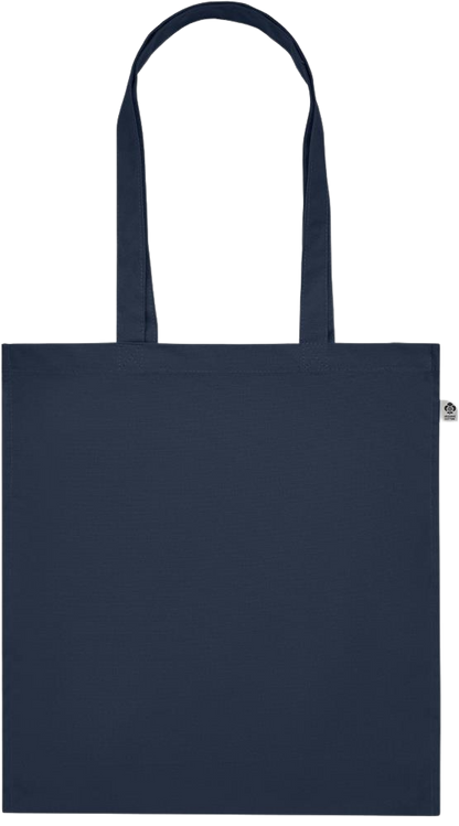 Premium colored organic cotton tote bag_FRENCH NAVY_front