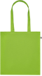 Premium colored organic cotton tote bag_LIME_front