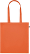Premium colored organic cotton tote bag_ORANGE_front