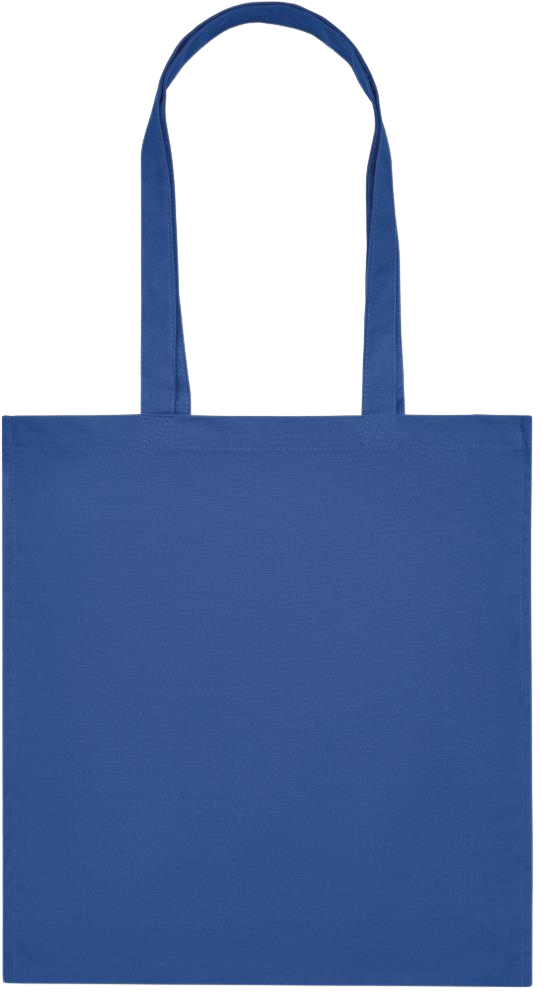 Premium colored organic cotton tote bag_ROYAL BLUE_front