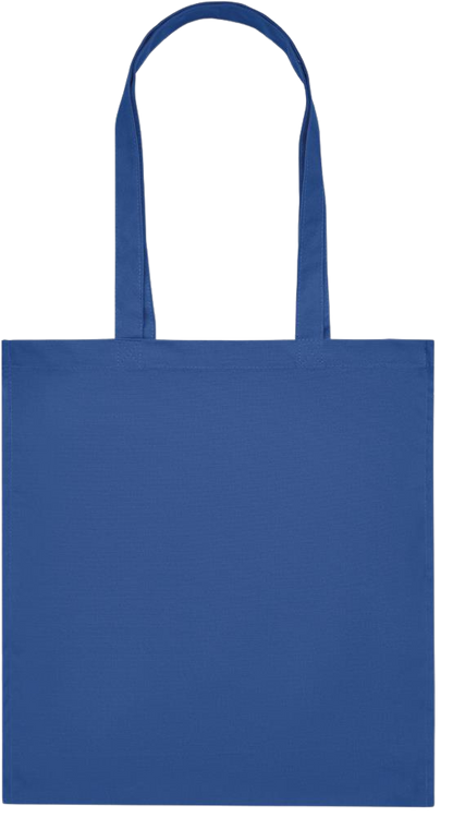 Premium colored organic cotton tote bag_ROYAL BLUE_front