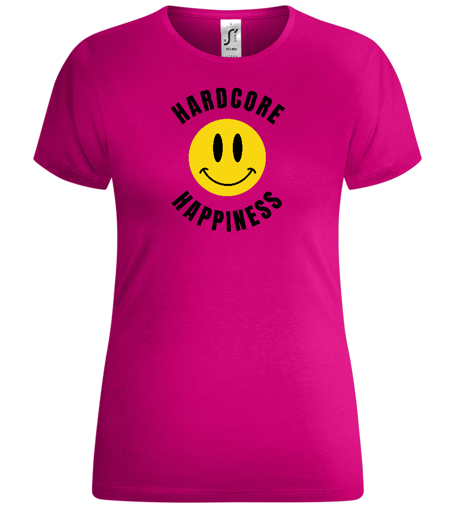 Hardcore Happiness Design - Comfort women's t-shirt_FUCHSIA_front