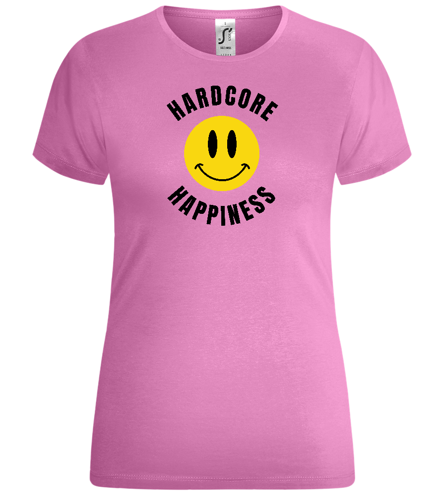 Hardcore Happiness Design - Comfort women's t-shirt_PINK ORCHID_front