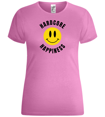 Hardcore Happiness Design - Comfort women's t-shirt_PINK ORCHID_front