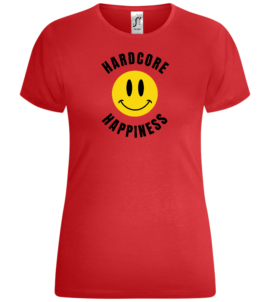 Hardcore Happiness Design - Comfort women's t-shirt_RED_front