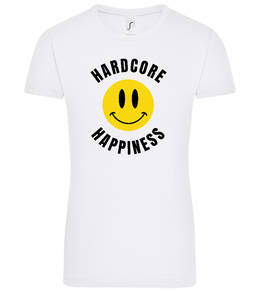 Hardcore Happiness Design - Comfort women's t-shirt WHITE front