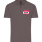 I Identify As Sober Design - Basic men's polo shirt DARK GRAY front