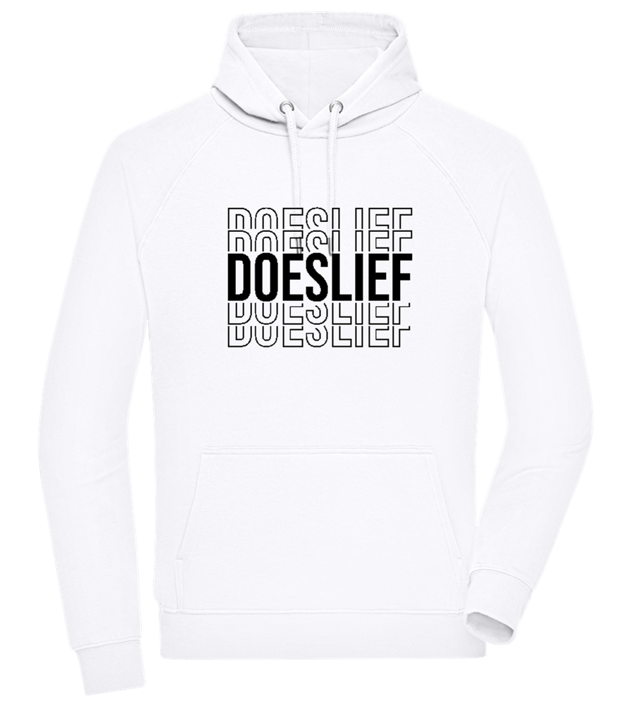 Doeslief Design - Comfort unisex hoodie WHITE front