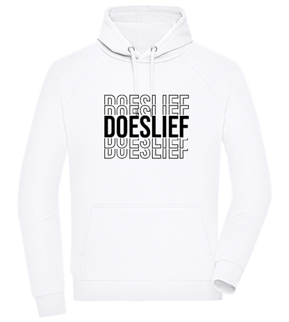 Doeslief Design - Comfort unisex hoodie WHITE front