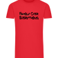 Family over Everything Design - Comfort men's fitted t-shirt_BRIGHT RED_front