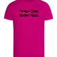 Family over Everything Design - Comfort men's fitted t-shirt_FUCHSIA_front